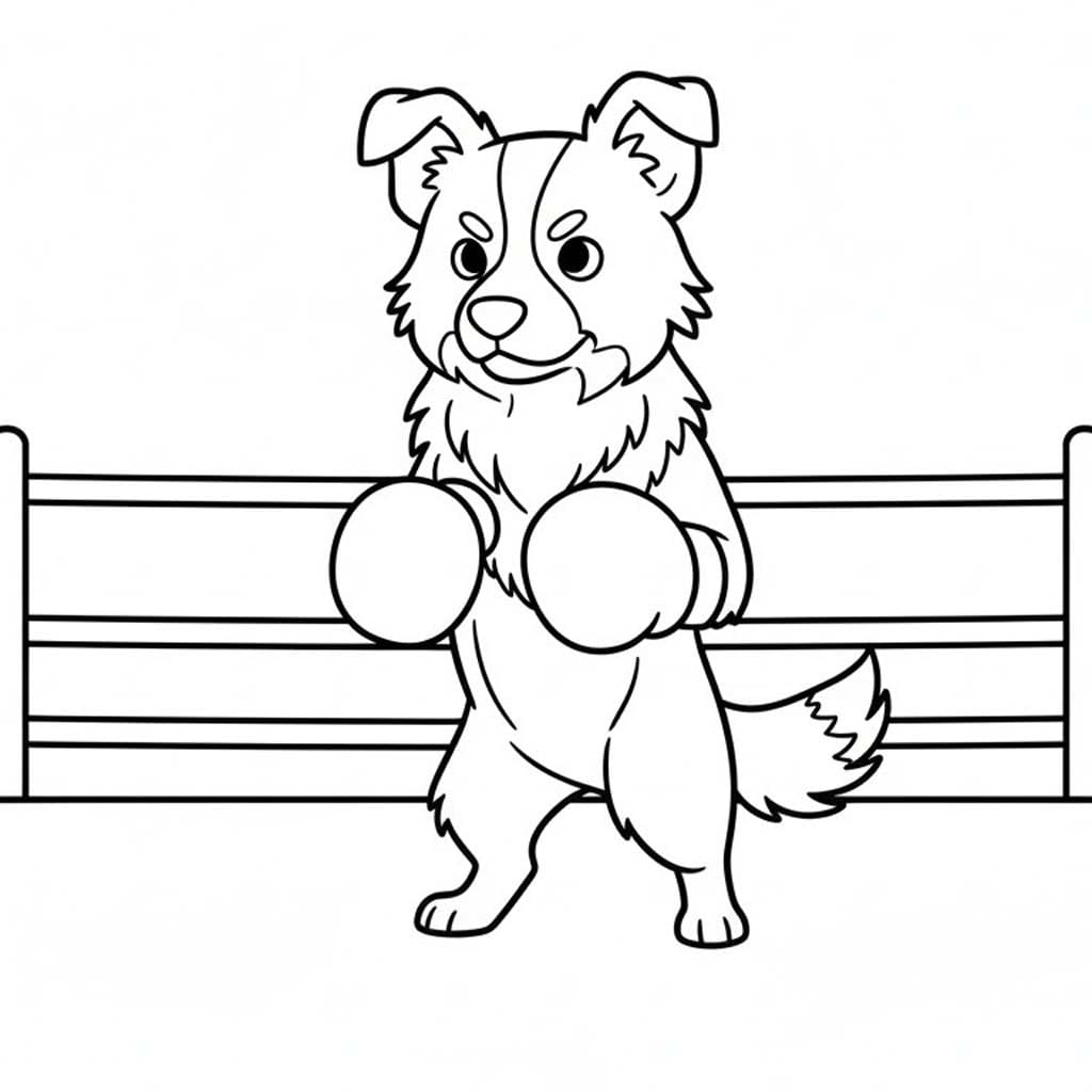Border Collie druckbare für Kinder