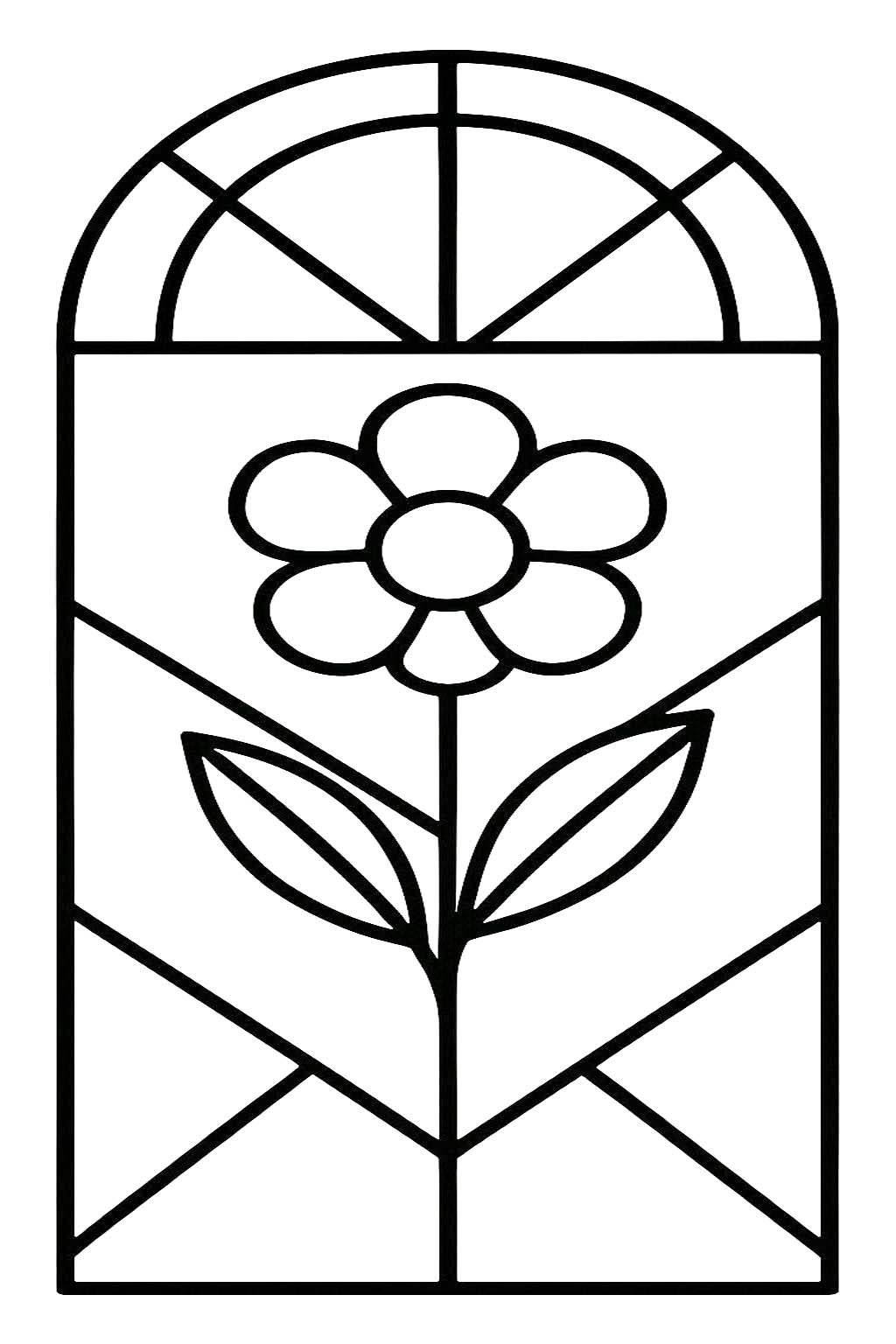 Buntglas zum Ausdrucken