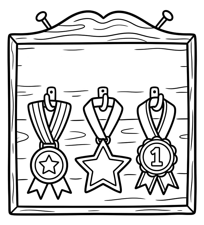 Druckbare Medaille