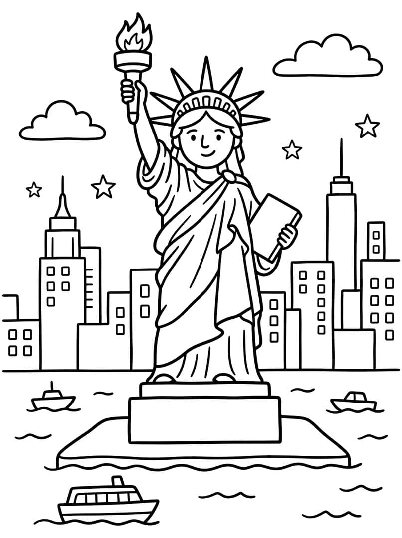 Freiheitsstatue druckbare