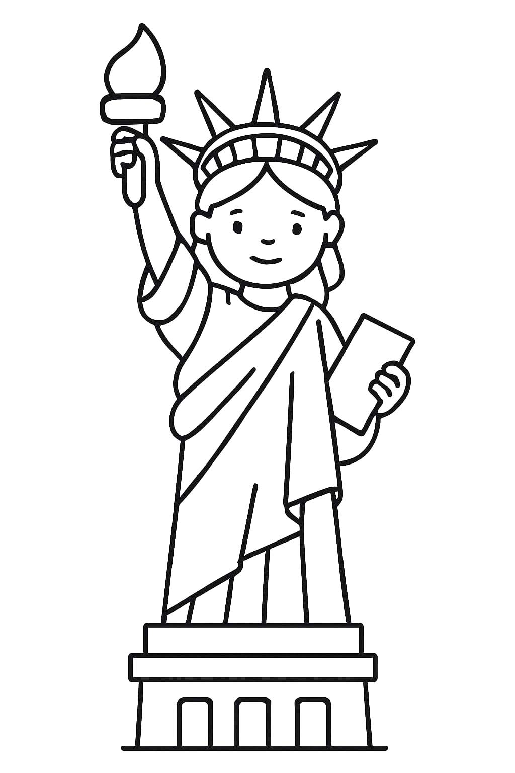 Freiheitsstatue druckbare für Kinder