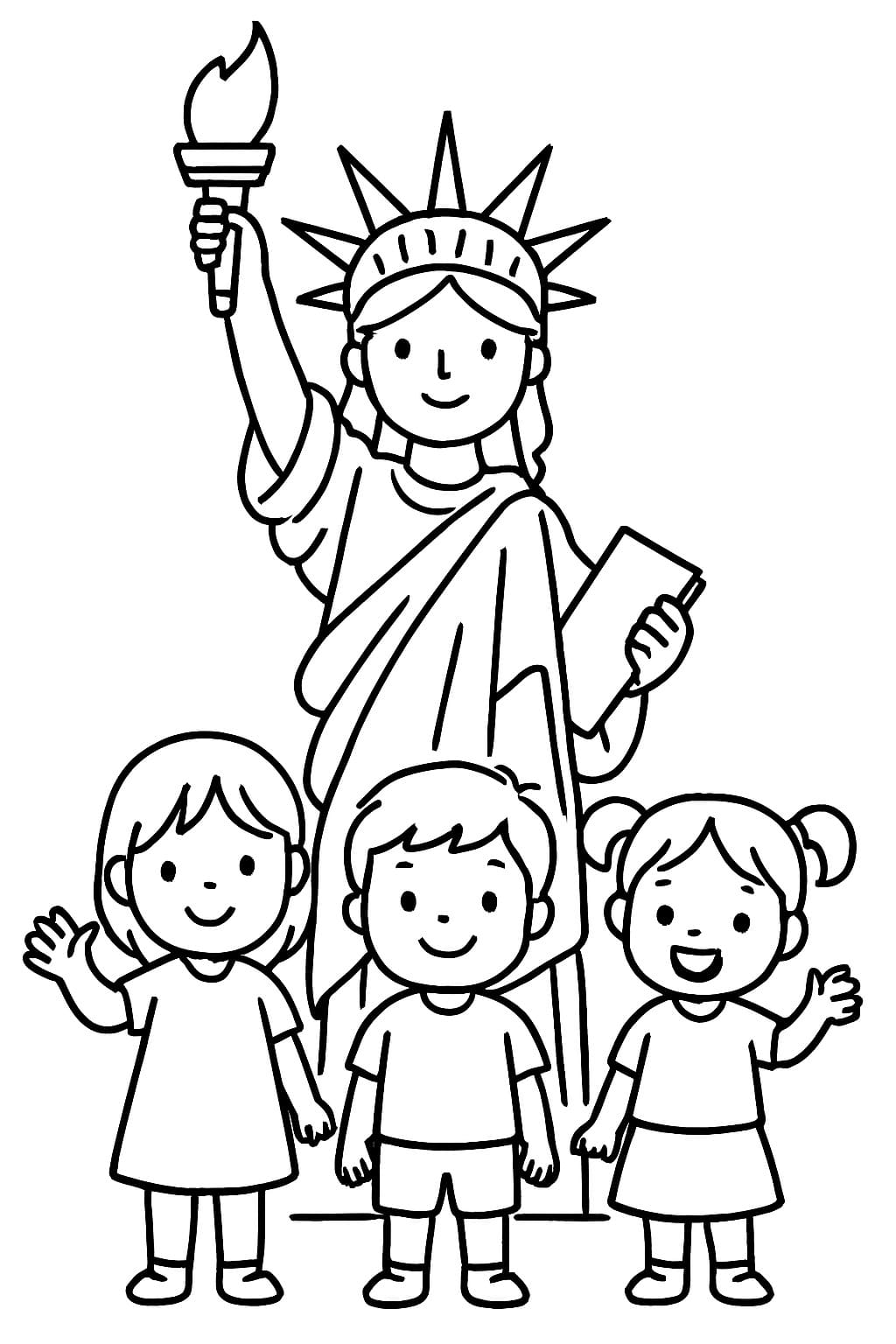 Freiheitsstatue für Kinder