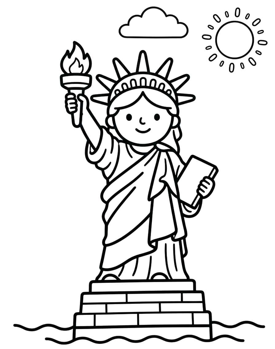 Freiheitsstatue zum Ausdrucken