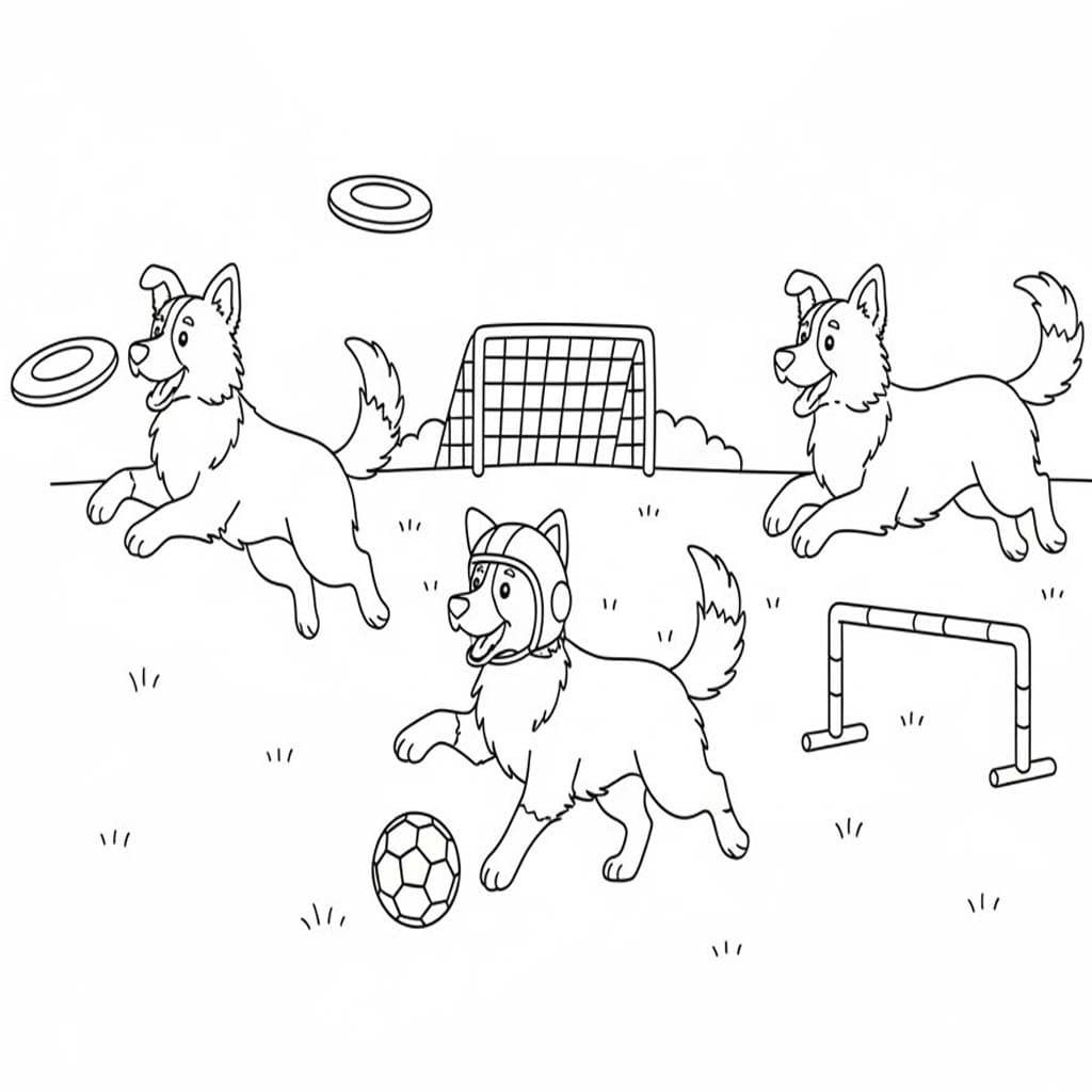 Kostenlos druckbare Border Collie