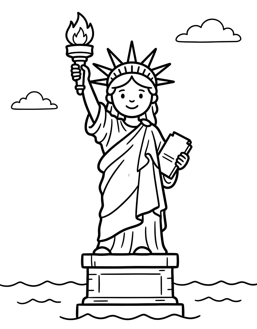Kostenlos druckbare Freiheitsstatue