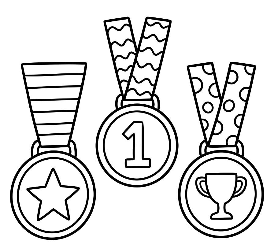 Kostenlos druckbare Medaille
