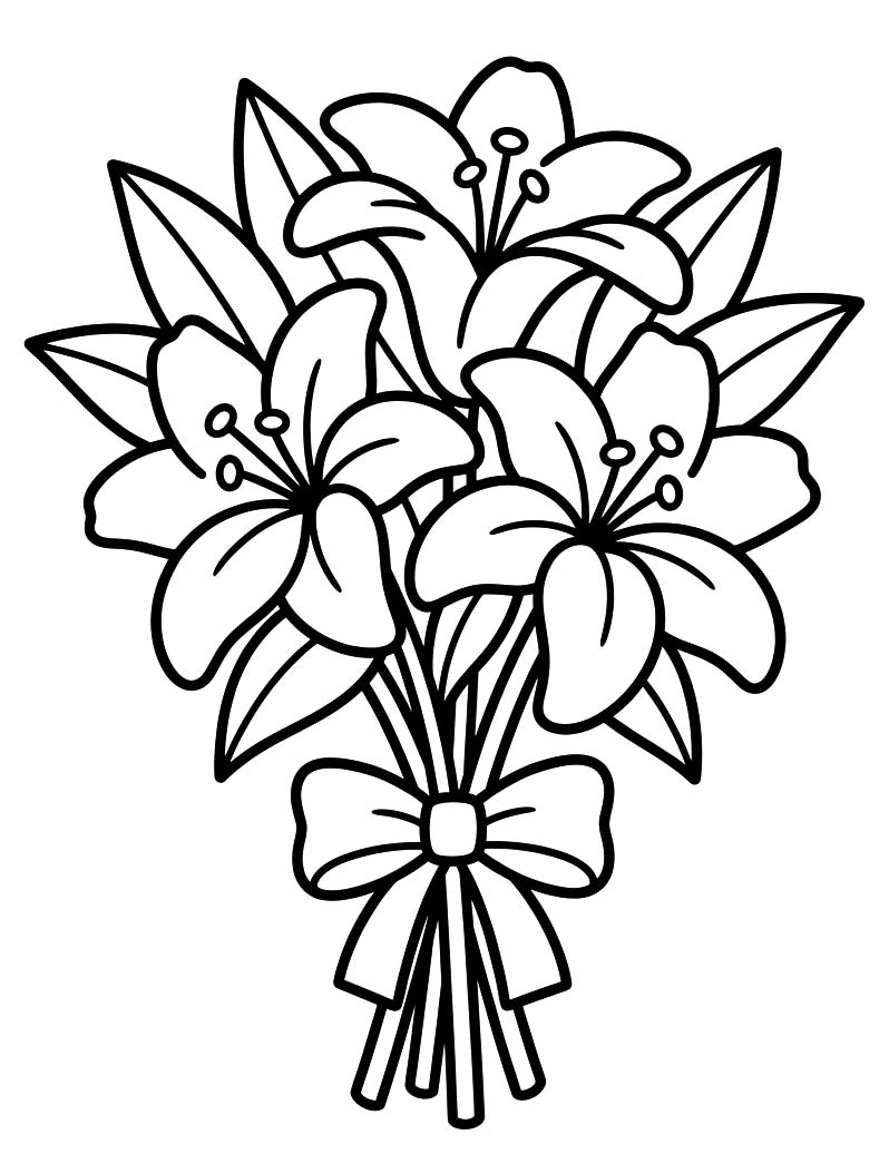Lilien druckbare für Kinder
