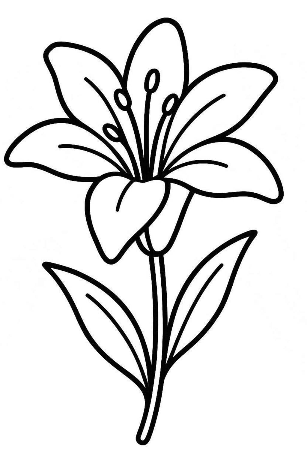 Lilien kostenlos druckbare basisch