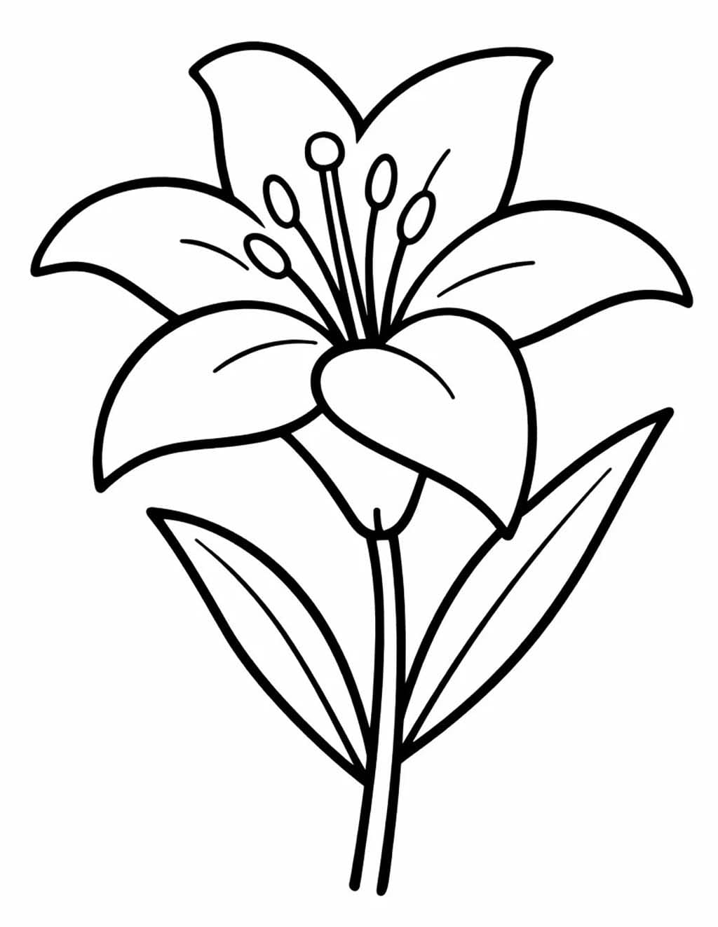 Lilien kostenlos druckbare einfach