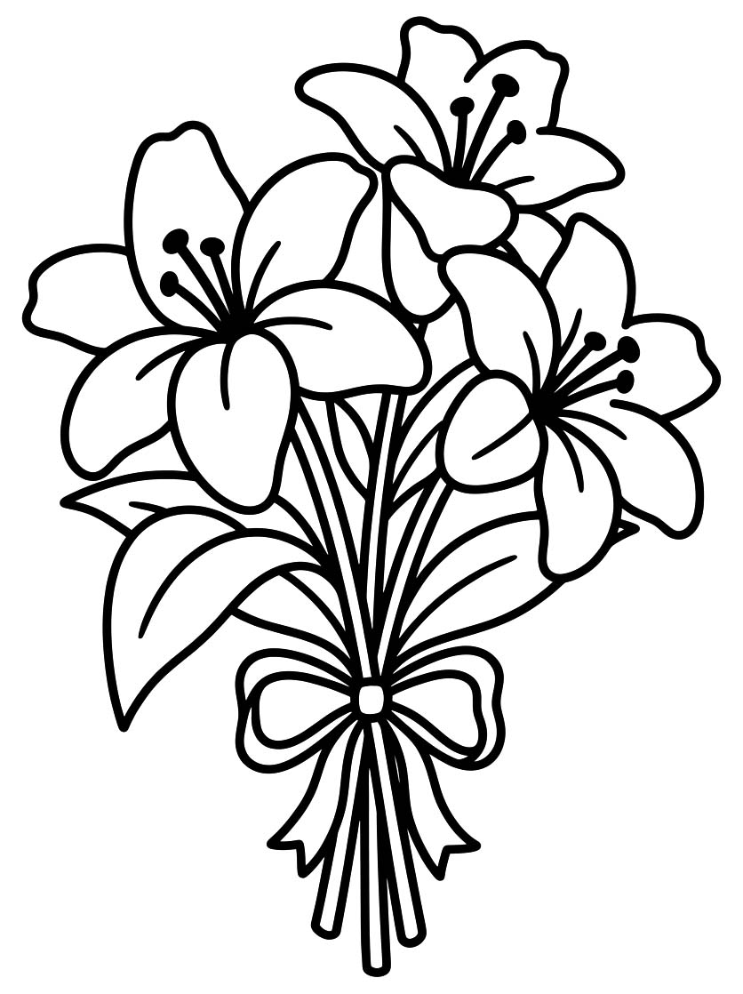 Lilien kostenlos druckbare für Kinder