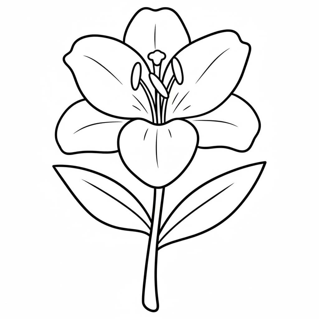Lilien kostenlos druckbare schlicht