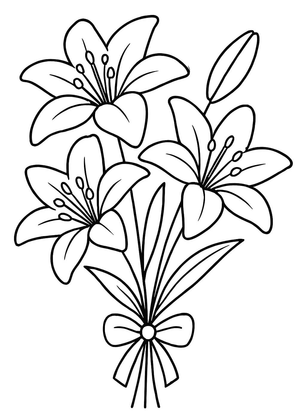 Lilien kostenlos einfach
