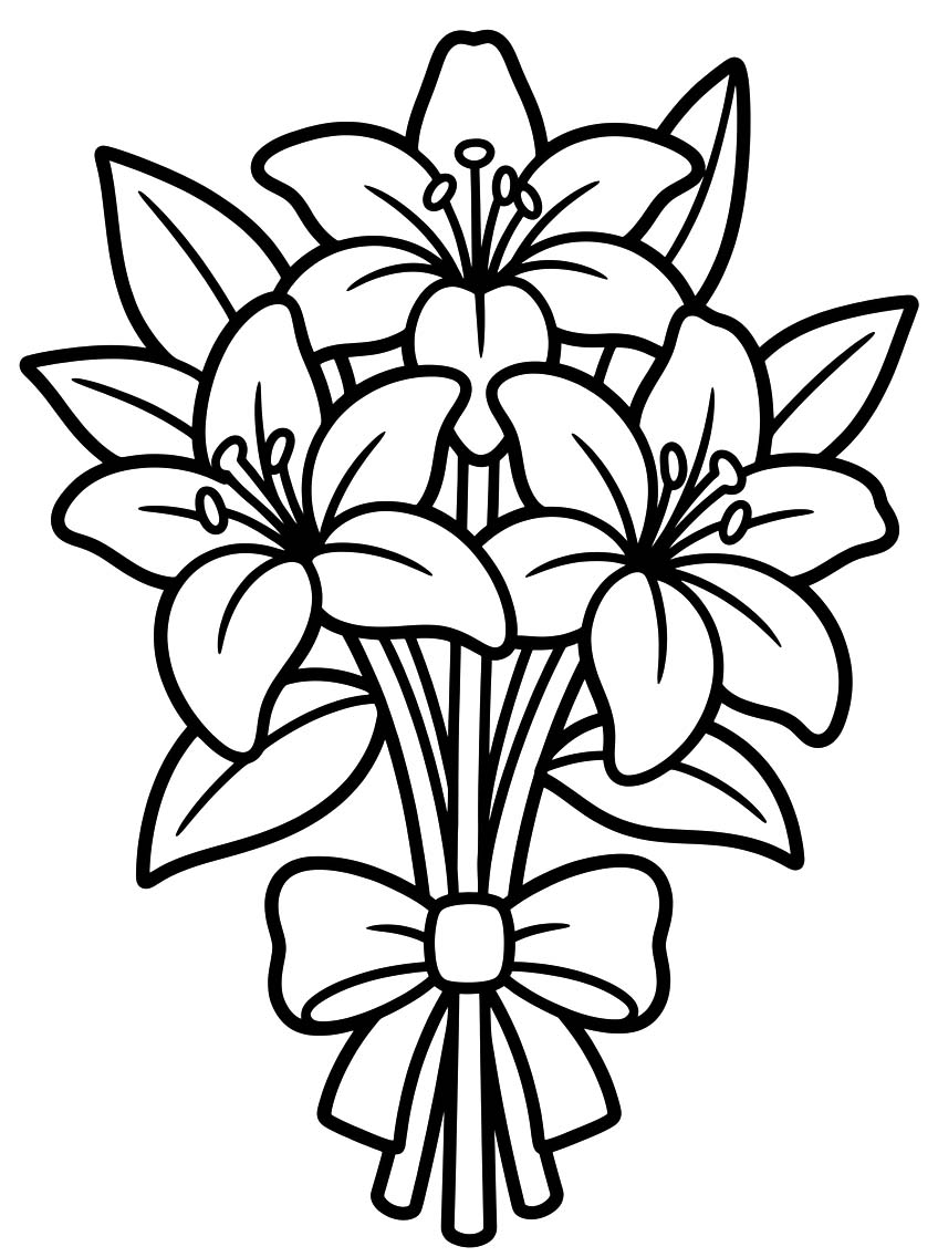 Lilien kostenlos für Kinder