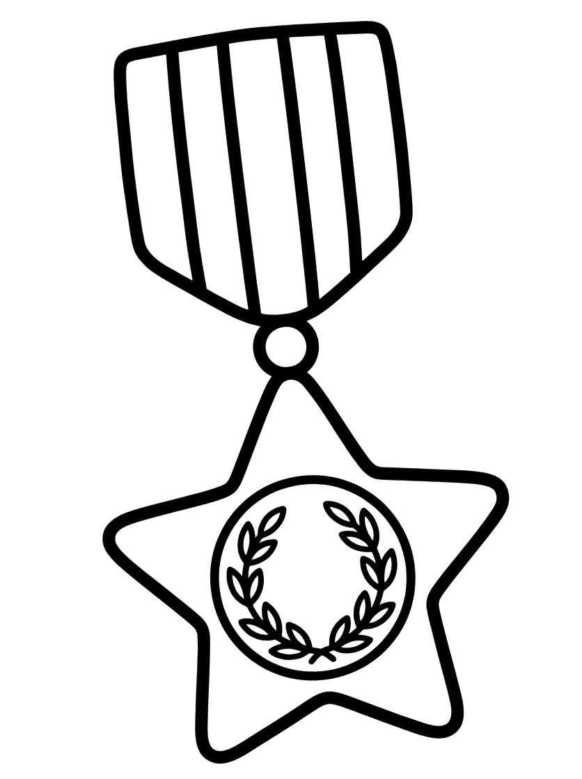 Medaille druckbare einfach