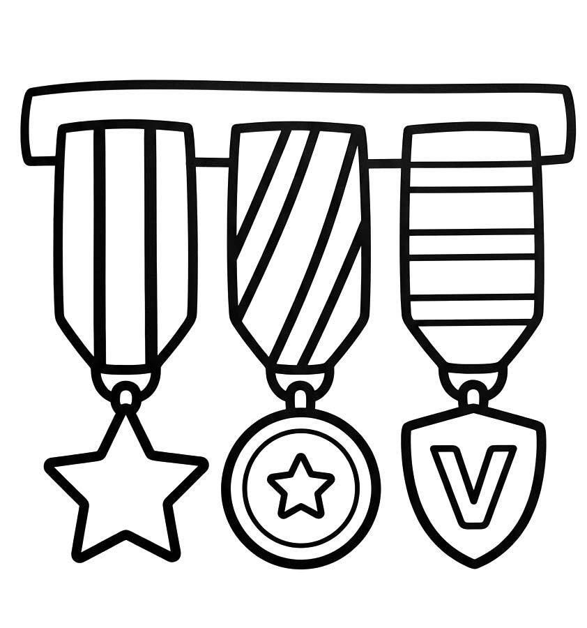 Medaille kostenlos schlicht