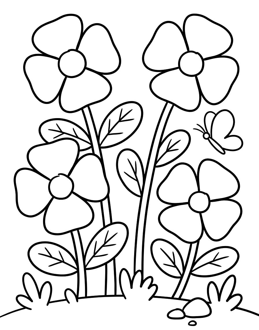 Mohnblumen druckbare für Kinder
