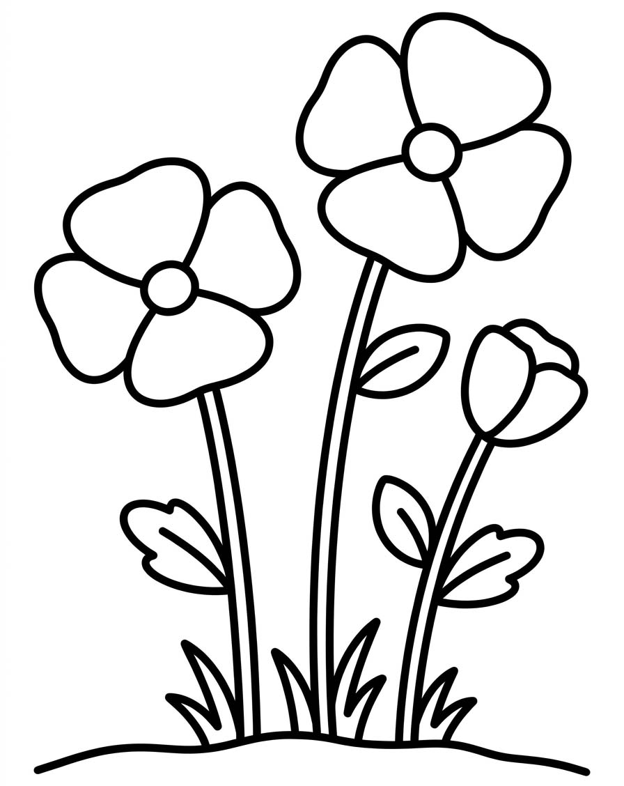Mohnblumen kostenlos druckbare für Kinder