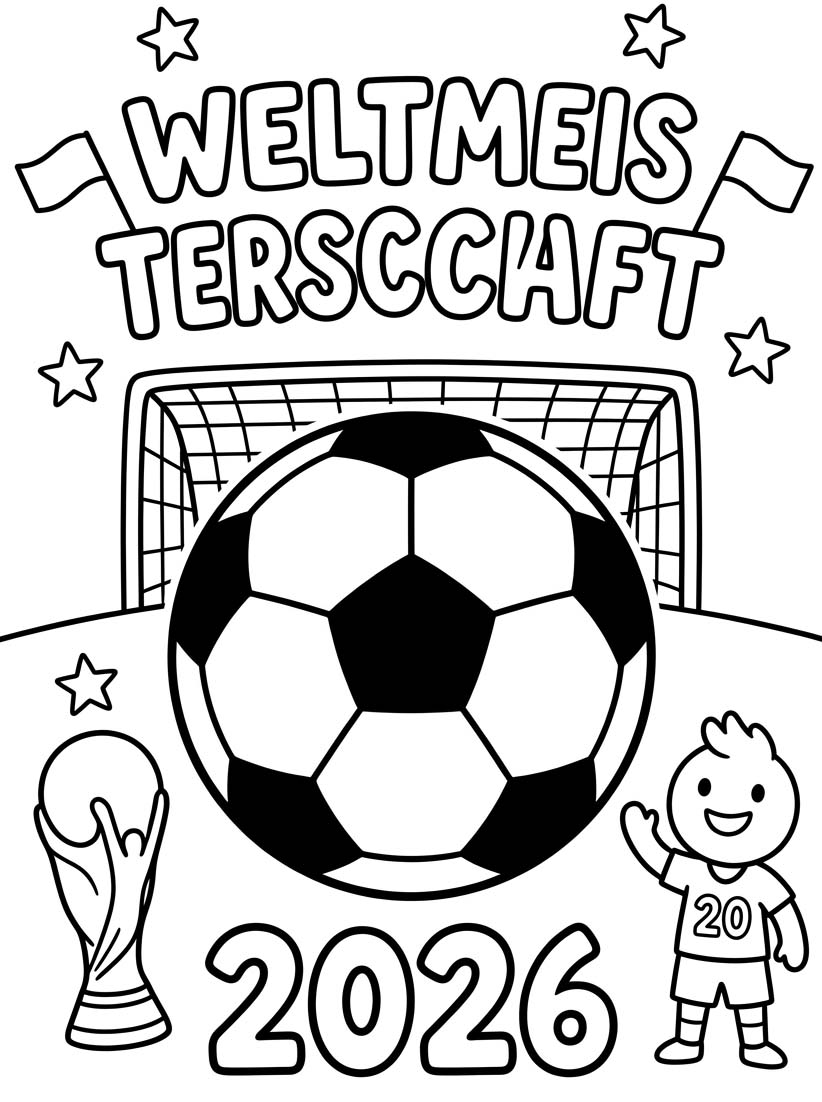 Weltmeisterschaft 2026 kostenlos druckbare