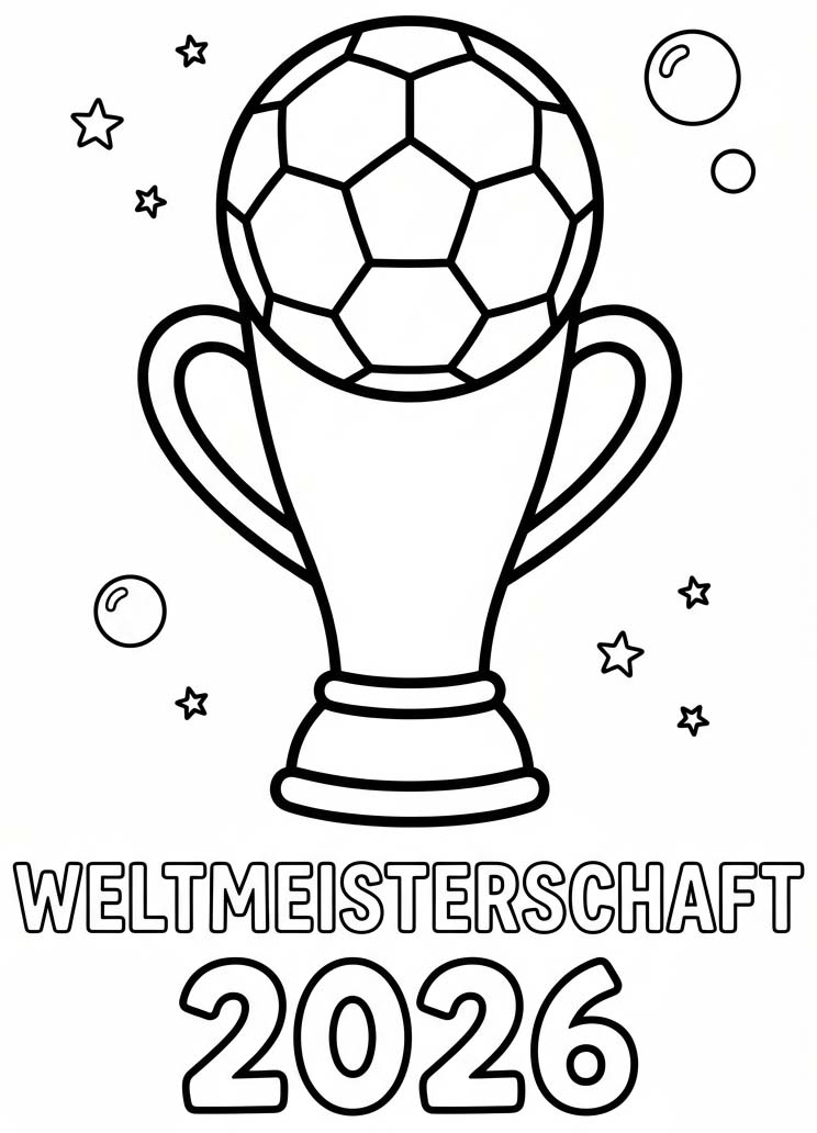 Weltmeisterschaft 2026 kostenlos druckbare basisch