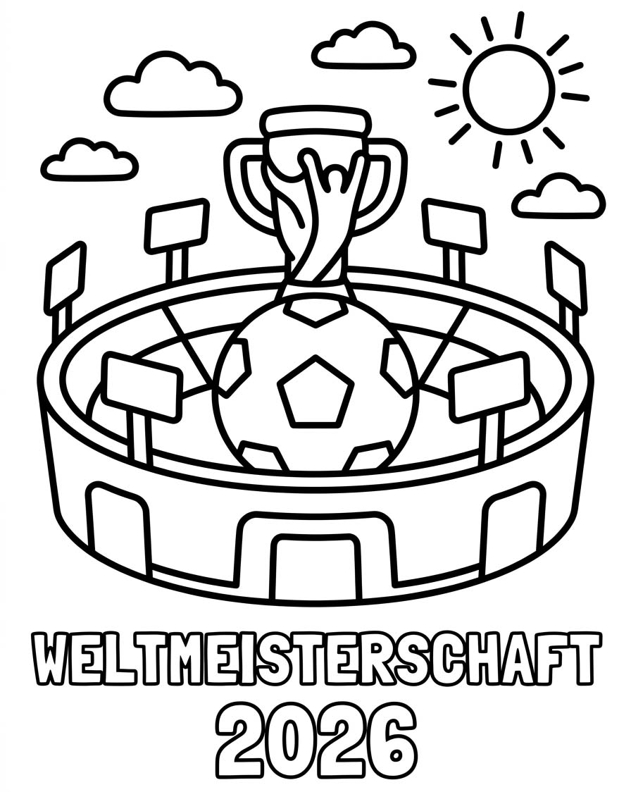 Weltmeisterschaft 2026 zum Ausdrucken