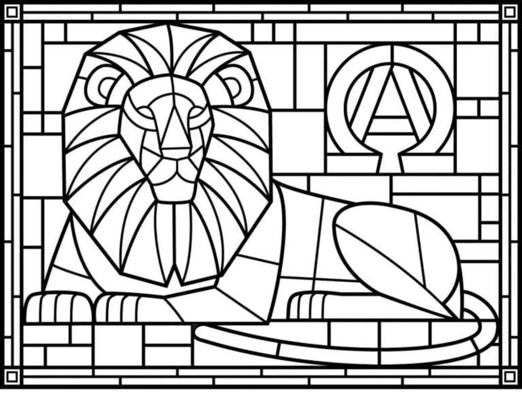 Zeichne Buntglas