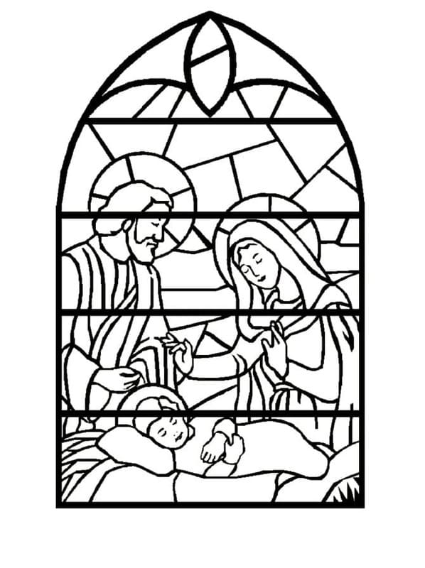 Zeichne Buntglas druckbare für Kinder