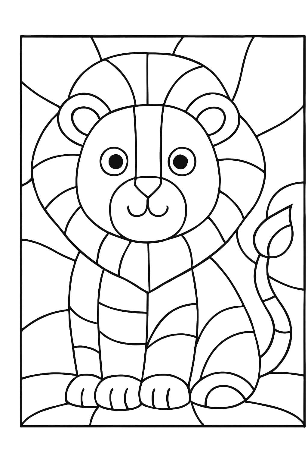 Buntglas ausmalbilder
