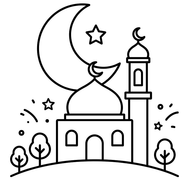 Zeichne Islamisches Neues Jahr druckbare