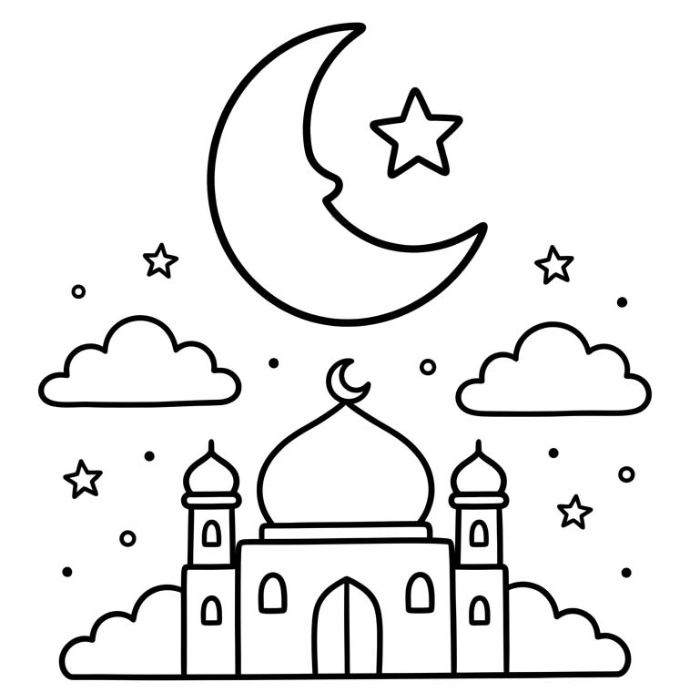 Zeichne Islamisches Neues Jahr kostenlos druckbare