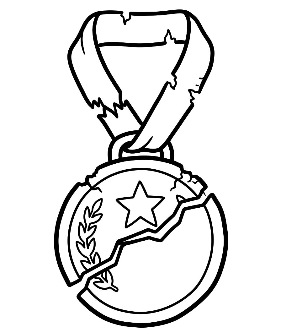 Zeichne Medaille druckbare