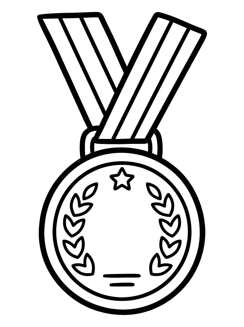 Zeichne Medaille druckbare für Kinder