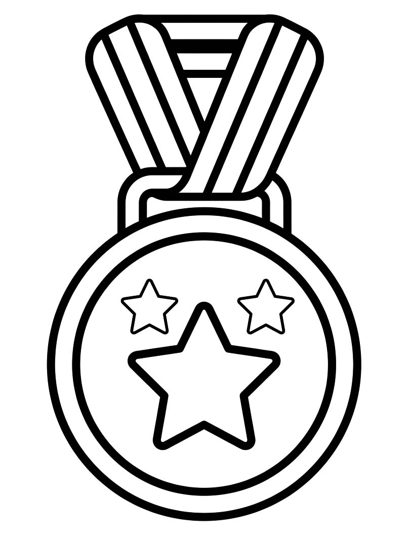 Zeichne Medaille für Kinder
