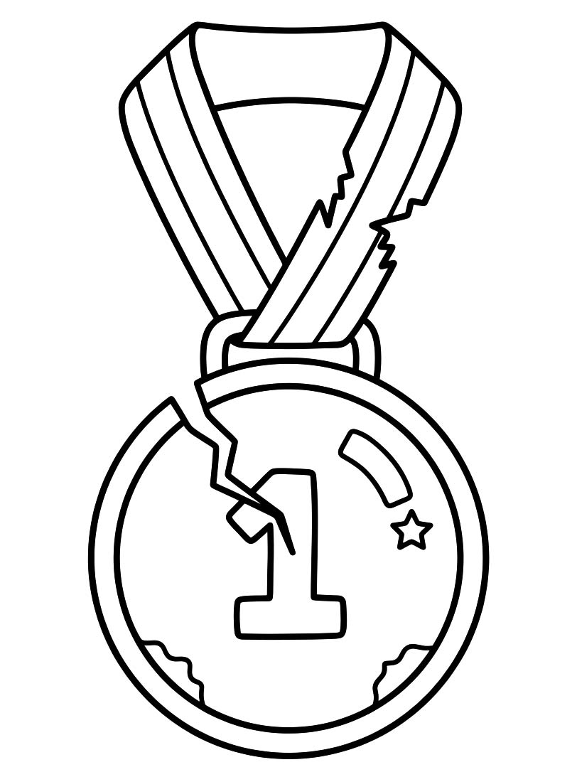 Zeichne Medaille kostenlos druckbare