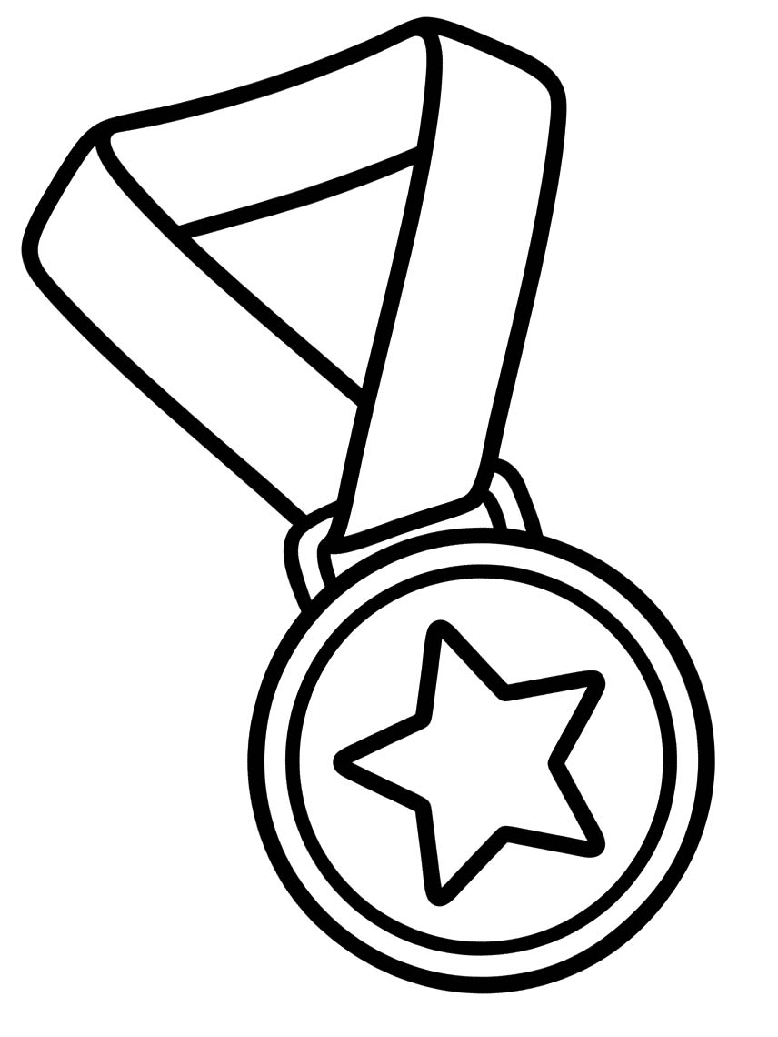 Zeichne Medaille kostenlos druckbare basisch