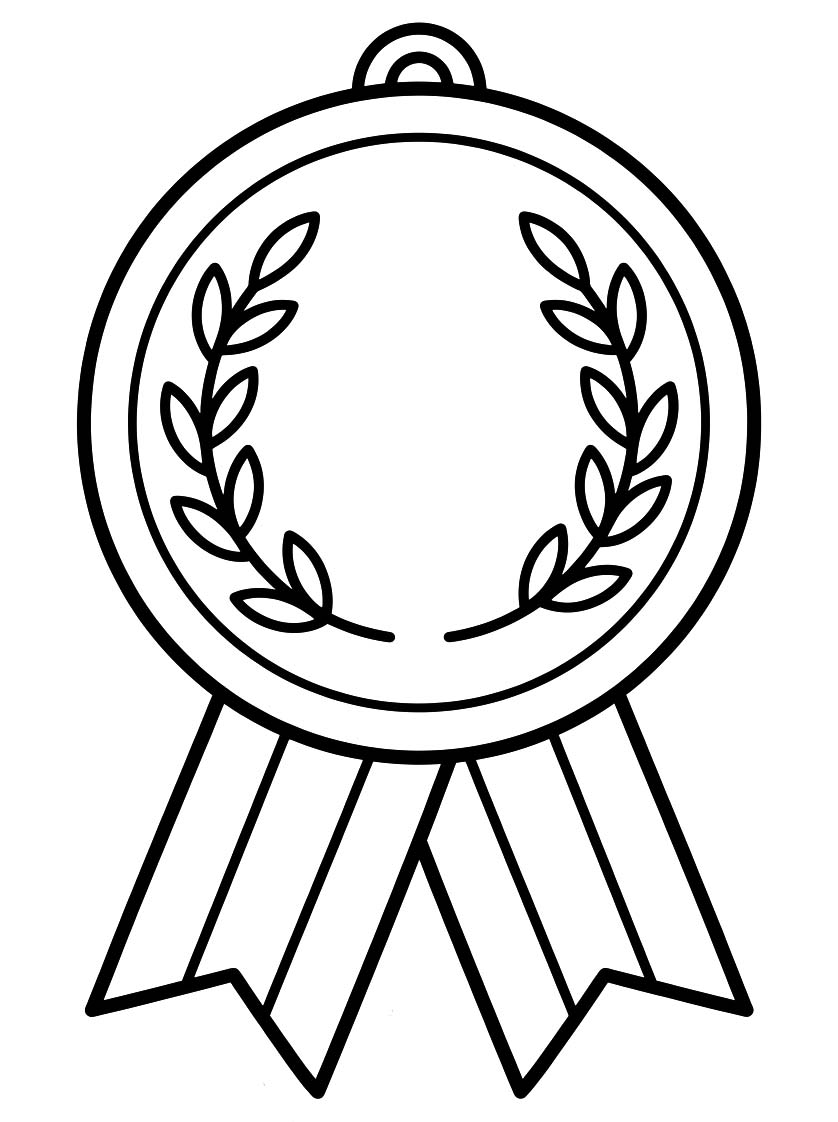 Zeichne Medaille kostenlos druckbare einfach
