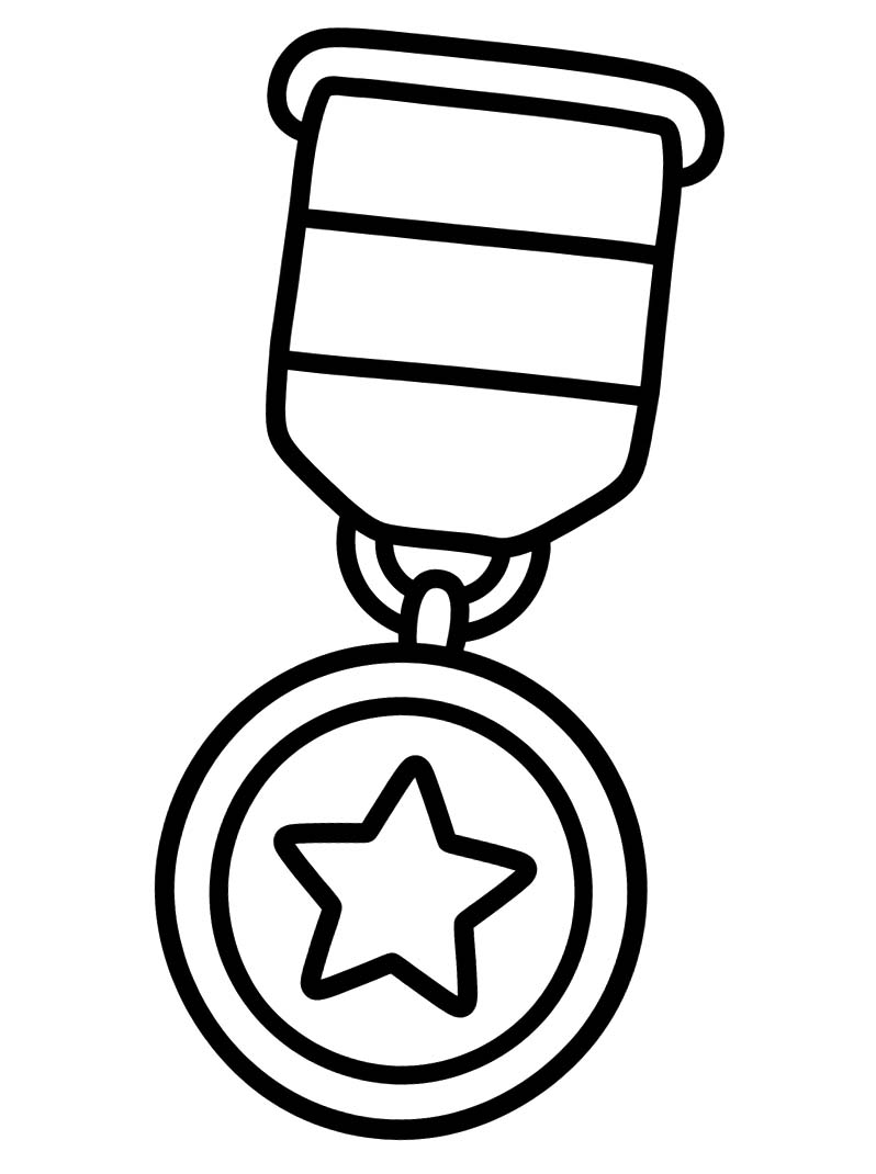 Zeichne Medaille kostenlos druckbare schlicht