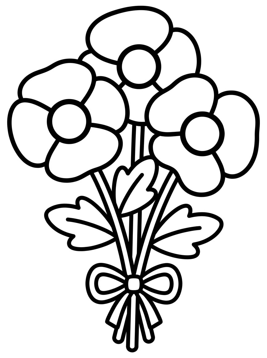 Zeichne Mohnblumen