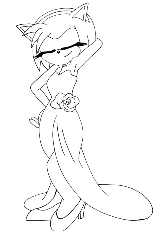 Amy Rose kostenlos druckbare
