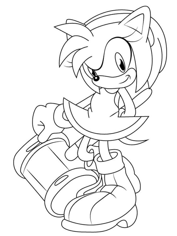 Amy Rose zum Ausdrucken