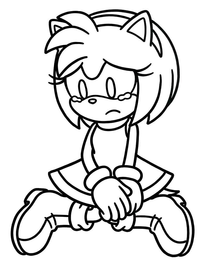 Amy Rose zum Ausdrucken für Kinder