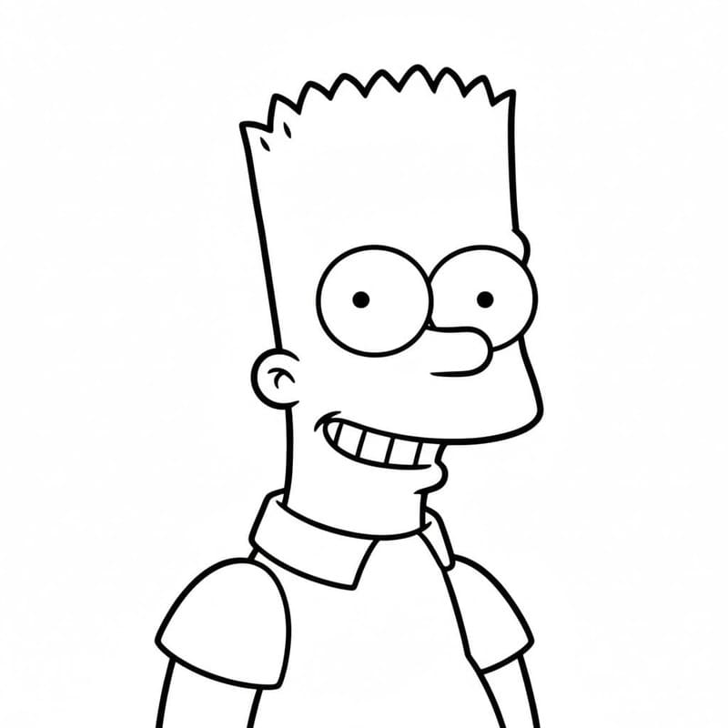 Bart Simpson druckbare