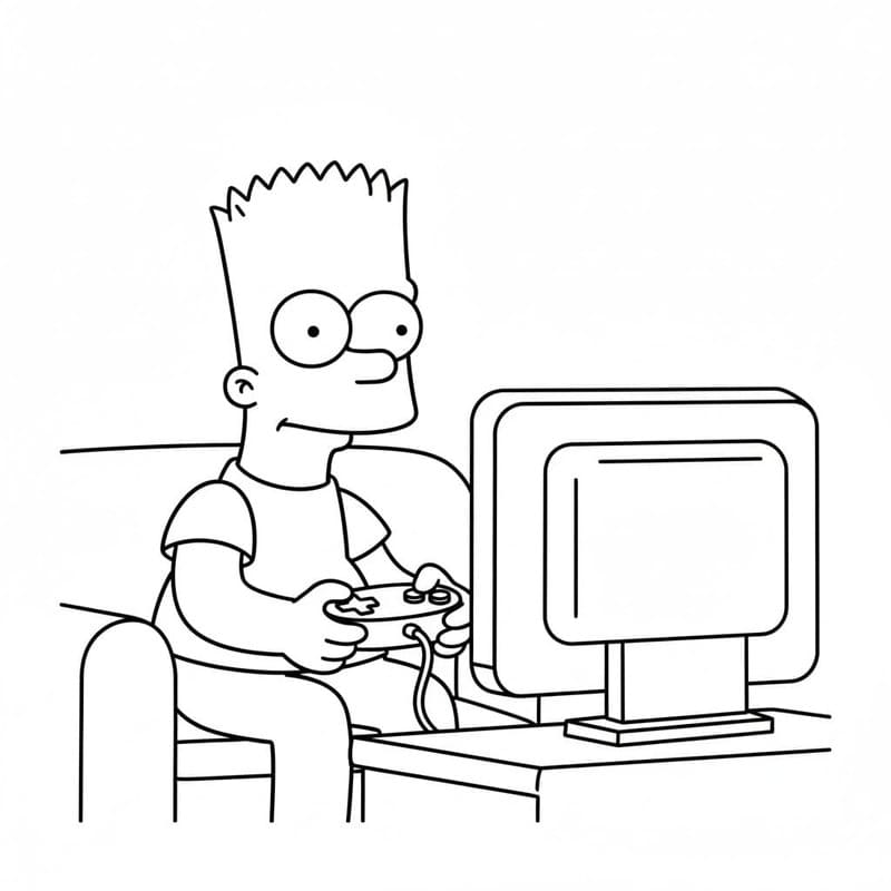 Bart Simpson kostenlos druckbare