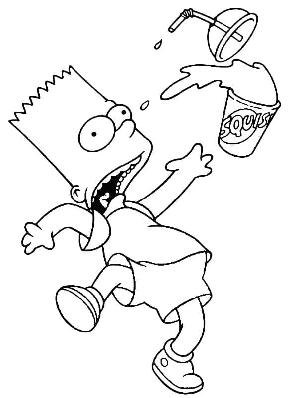 Bart Simpson kostenlos druckbare für Kinder