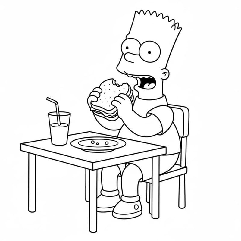 Bart Simpson kostenlos für Kinder