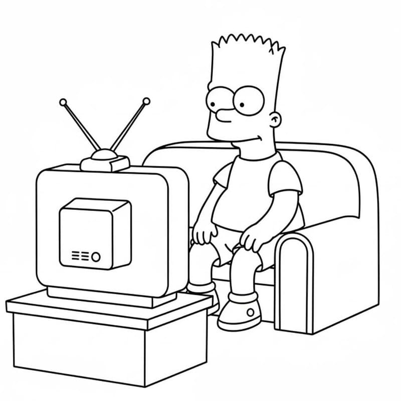 Bart Simpson zum Ausdrucken für Kinder