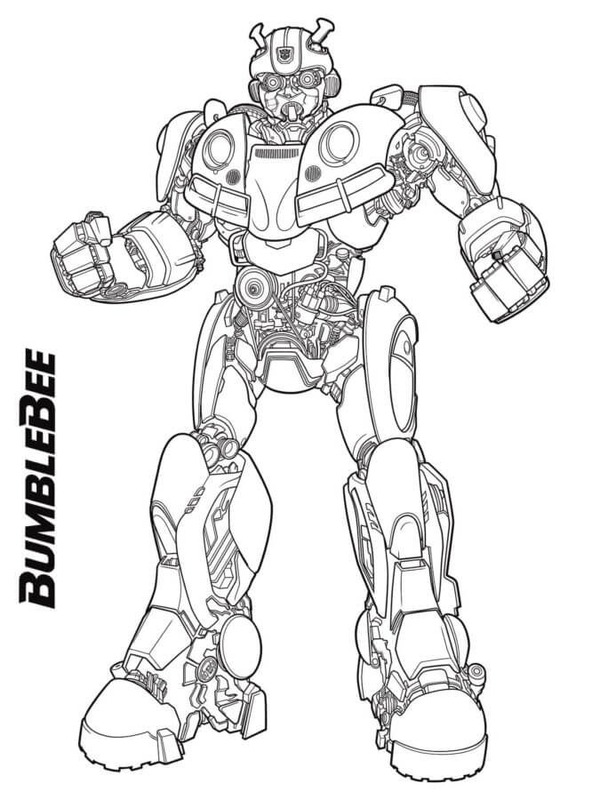 Bumblebee bei Kindern coloring page