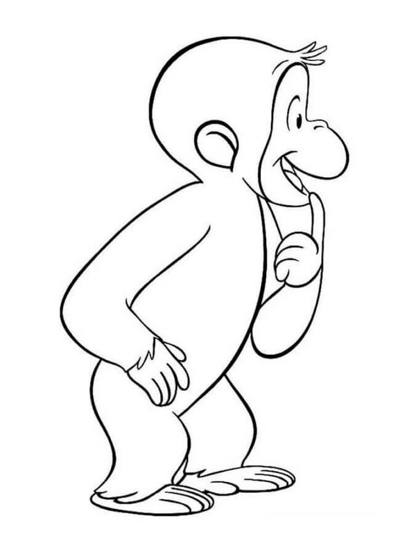 Curious George druckbare basisch