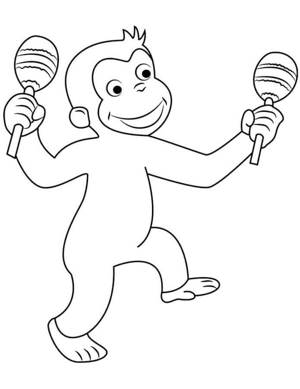 Curious George druckbare für Kinder
