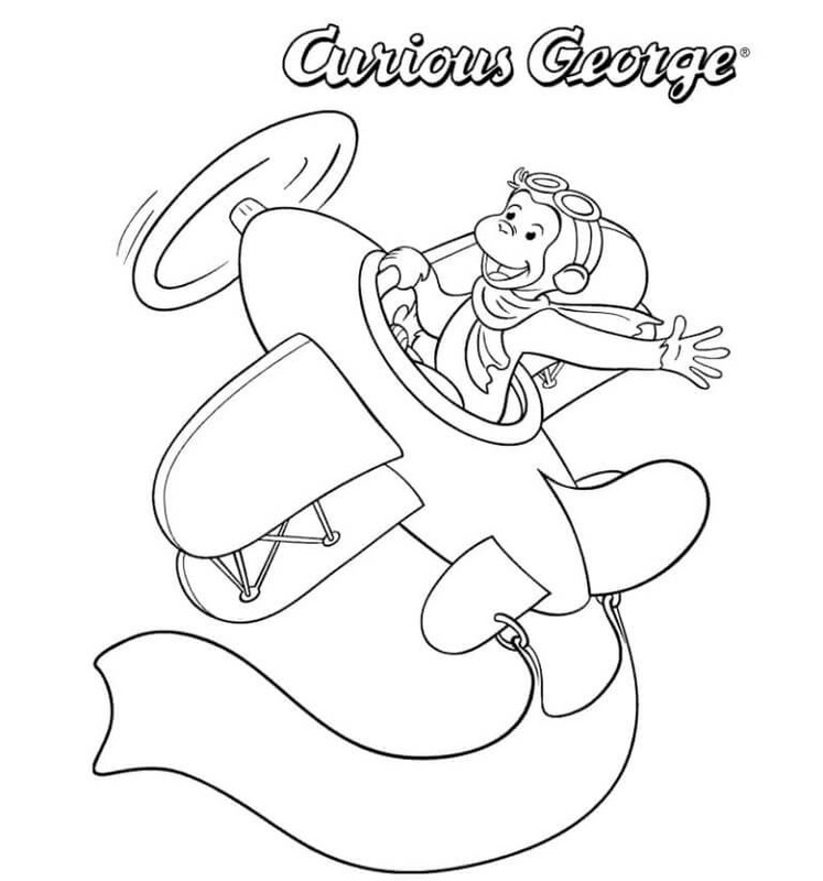 Curious George kostenlos druckbare schlicht
