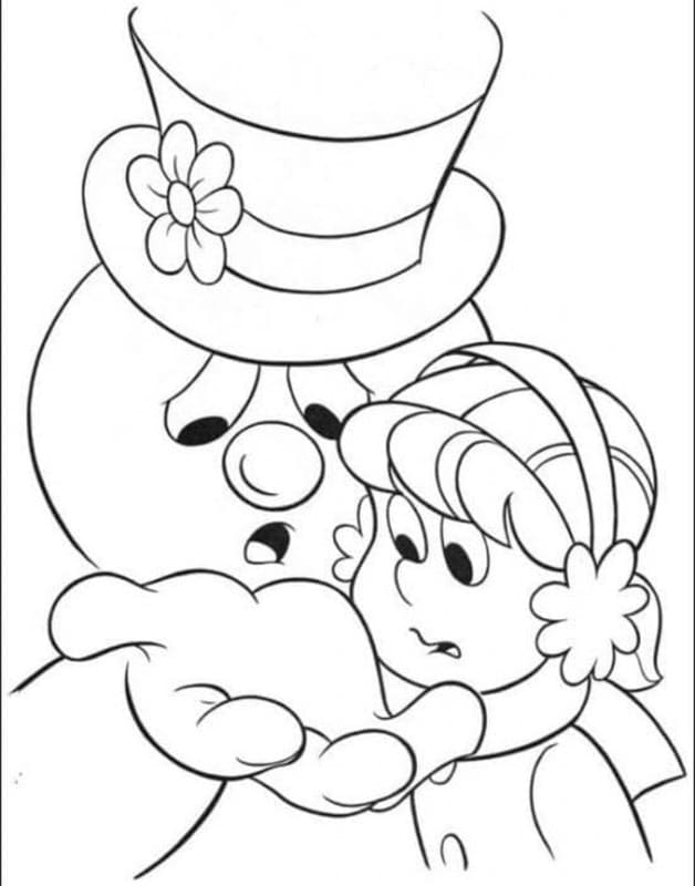 Frosty der Schneemann druckbare basisch